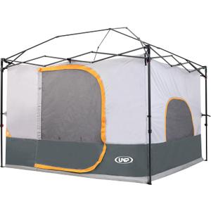 UNP Canopy Inner Tent, Camping Cube Tents for Pop Up Camping Canopy Tent, Compatible with 10' Wide Canopies Tents (No Top & Frame) (Gray)