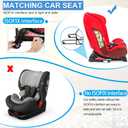 AKOZLIN Travel Airport Toddler Cart for Car Seat (Only fit for car Seats with ISOFIX Interface) Adjustable Belt Trolley Dolly