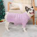 Dog Sweater Turtleneck Pullover Cable Knit for Boys Girls Medium Dogs Frenchie Dachshund Corgi Beagle Winter Stretch Clothes Long Sleeves (M, Purple)