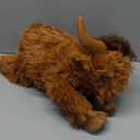 Weighted Highland Cow Stuffed Animals, 4.2 Lbs Weighted Highland Cow Plush for Kids & Adults, 21.6 Inch Large Cattle Pillow Toy Gift for Christmas Birthday Gift (Brown)