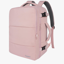 Taygeer Travel Backpack for Women, Carry On Backpack with USB Charging Port & Shoe Pouch, TSA 15.6inch Laptop Mochila Flight Approved, Nurse Bag Casual Daypack for Weekender Business Hiking, Pink