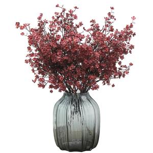 Babys Breath Silk Artificial Flowers Bulk 20pcs for Fall Decor Fake flower bouquet Bulk for Home Kitchen Indoor Bouquet Floral Arrangement Table Centerpieces Party Decor(Burgundy Red 20pcs)