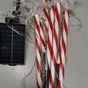 Solar Christmas Lights Outdoor 8 Pack, 2200mAh Solar Xmas Decorations Star Light, 8 Lighting Modes IP65 Waterproof Christmas Pathway Lights Outside for Garden, Yard, Street, Park, Holiday (RED)