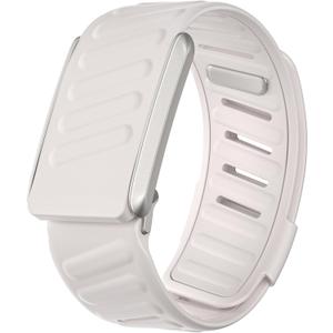 Surundo Silicone Sport Band Compatible with Whoop 4.0 Band Strap Men Women, Soft Breathable Sport Adjustable Waterproof Replacement Wristbands Straps for Whoop 4.0 Bands (Starlight)