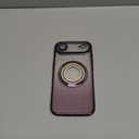 Misscase for iPhone Air Magnetic Glitter Case Compatible with MagSafe,Full Protection Slim Shockproof Case with Camera Lens Protector Plating Bling Cover Case for iPhone 17 Air 6.5" Purple