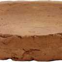 HomArt Rustic Terra Cotta Saucer, 5-1/2-Inch, Antique Red, 1-Count
