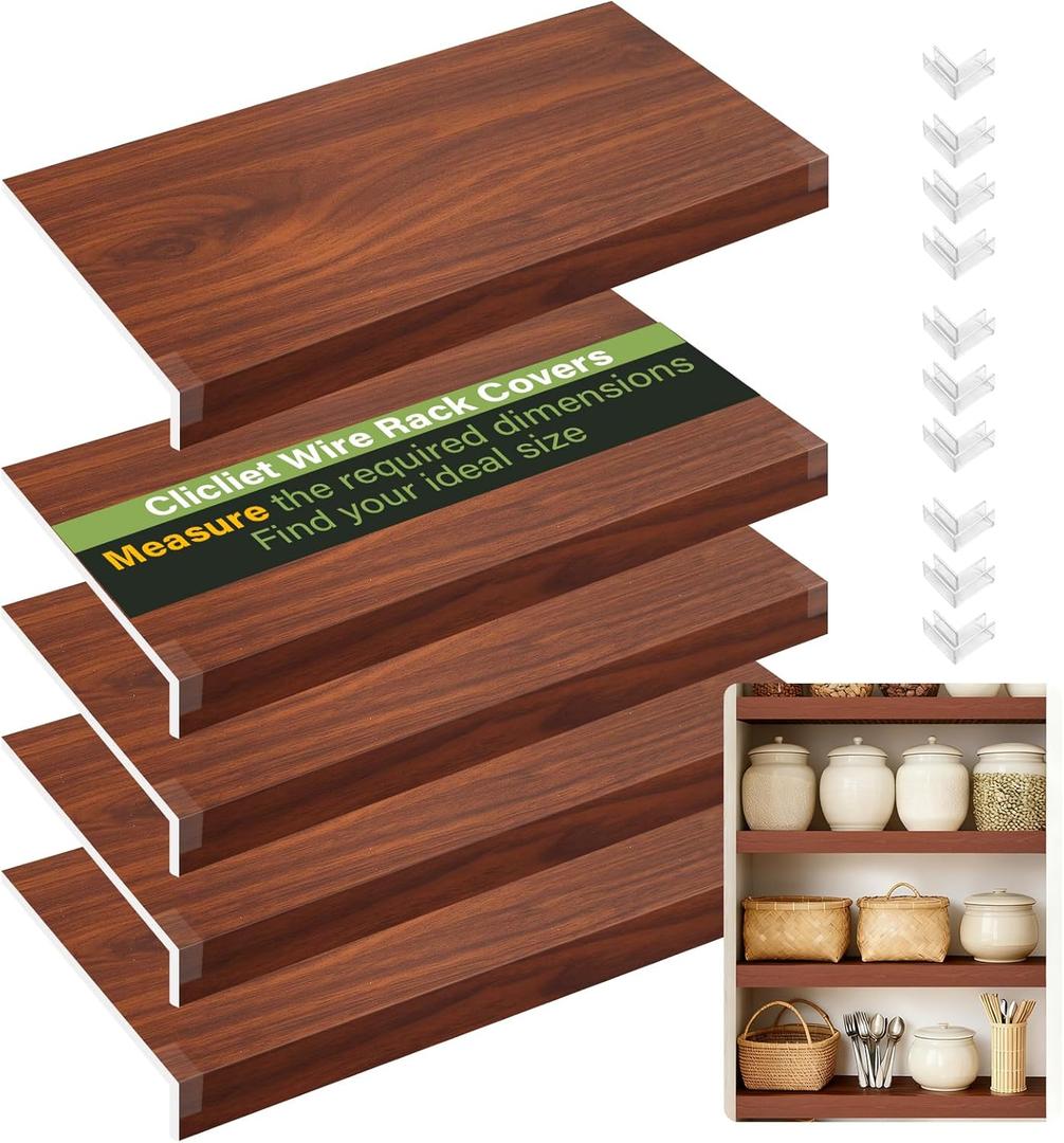 Wire Rack Covers, 32*12 Inch Shelf Covers for wire Shelving, Easy to Cut Closet Wires Shelf Cover-0.31 inch Thick (Not Wood) Moisture Resistant Durable Shelves Cover, Easy Install for Pantry, Kitchen