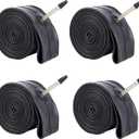 BWSHLF 26 Inch Bike Tubes (2 Pack), Durable Butyl Rubber MTB Bicycle Replacement Fit 26x1.75/2.3, Presta Valve 48mm