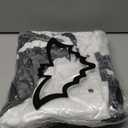 Gothic Bat Throw Blanket Soft Flannel Halloween Themed Horror Blanket Cozy Halloween Throw Blanket for Couch Bed Goth Decor(50x60 Inch)