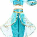 Costume for Girls Princess Kids Dress Up Outfit Party Supplies, Size 9-10 Years