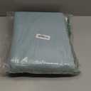 MIULEE Sea Green Linen Curtains 90 Inch Long for Bedroom Living Room, Soft Thick Linen Textured Window Drapes Semi Sheer Light Filtering Back Tab Rod Pocket Burlap Look Aqua Decor, 2 Panels