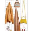 VGMiu Grid Wall Panel 1PCS Display Stand 2.6' x 5.8' FT White Grid Wall Panels Movable Retail Display Racks Floorstanding Gridwall Heavy Duty with Wheel for Art Craft Photo Displays Fair Trade Show