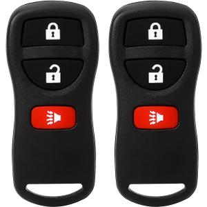 Keyless Entry Remote Control: Car Key Fob Compatible with Infiniti Nissan Armada Frontier Murano Pathfinder Quest Sentra Titan Versa Xterra| FX35 FX45 QX4 Replacement for KBRASTU15 (2 Pack)
