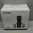 SUSTEAS Cold Press Juicer, 300W, 5.3" Large Feed Chute, 1.5L Capacity, Automatic Feeding, High Yield, Easy to Clean, Ideal for Whole Fruits & Vegetables, Black