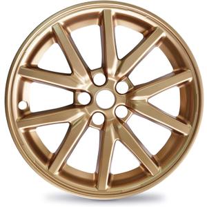 Mayde 18-Inch Wheel Covers fits 2017-2023 Tesla Model 3 Rims, Replacement Hub Caps (1 Piece, Gold)