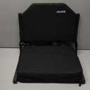 Stadium Seats for Bleachers, Bleacher Seats with Ultra Padded Comfy Foam Backs and Cushion, Wide Portable Stadium Chairs with Back Support and Shoulder Strap (Regular - 16.9"W x 13.2"D x 15.4"H, Black)