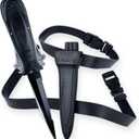 Diximus Dive Knife  Scuba Diving Knife with Sheath and Leg Strap  Thigh Knife  Stainless Steel Fixed Blade Knife  Hunting Knives  Survival and Camping Gear