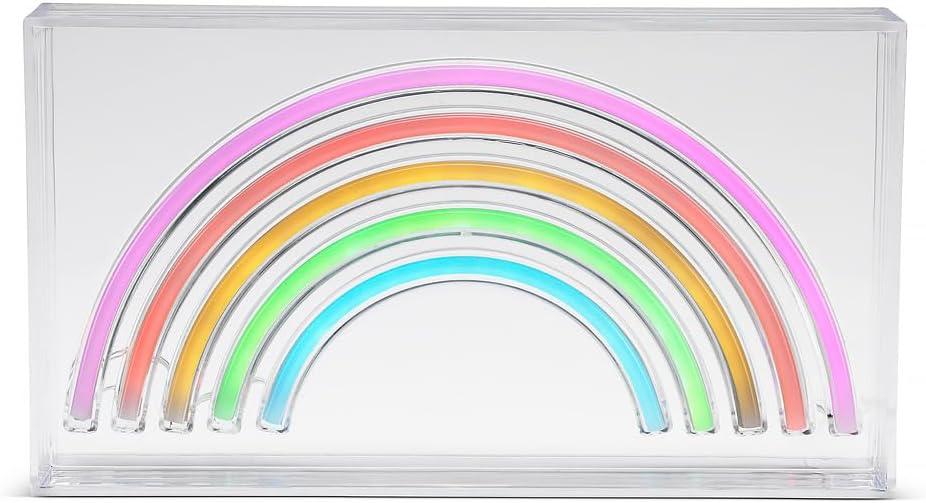 Rainbow Neon Light - Neon Effect Lightbox USB LED Multicolour Desk Lamp