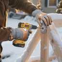 Vgo... Men's Winter Work Gloves,Waterproof Lining,Thorn Proof Safety Gloves,Touchscreen Compatible (Light Gray)