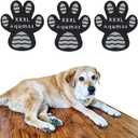 Dog Paw Protector Non-Slip Gripper Traction Pads,Walk Assistant for Senior Dogs,Foot Stickers for Hardwood Floors,Dog Shoes Booties Socks Replacement,6 Sets (24 pcs) XXXL Black