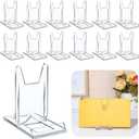12 Packs Adjustable Purse Display Stand Clear Acrylic Handbag Stand Holder for Wallet Purses Handbag Bag Jewelry Display Organizer for Party Weddings Home Decoration Birthdays