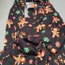 RAISEVERN Couples Christmas Matching Pajama Women, Men Xmas Pjs Soft Pajama Set Long Sleeve Loungewear Warm Sleepwear. Size XL Gingerbread