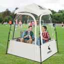 Pod All Weather Sports Tent, Outdoor Pop Up Bubble Clear 540 View Winter Tent for 1-2 Person, Instant Cold Weather Shelter with Rainfly for Soccer, Football, Softball & Other Sports Events, 2P-55"l X 47.5"w X 65"h