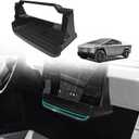 BestEvMod Upgraded Center Console Under LCD Screen Organizer Compatible with Tesla Cybertruck 2024 2025 Accessories Magnet Install No Tape Needed Pickup Lower LCD Storage Box (Upgraded V3)