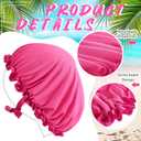 4 Pcs UV Protection Tanning Face Cover Bonnet Cap Set Tanning Mask and Hair Cap Protective Bonnet for Women
