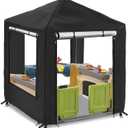 Playhouse Cover, Kids Playhouse Cover for Outdoor Waterproof,Suitable for Step2 Kids Playhouses and Playhouses of The Same Size as Other Brands Kids Playhouses  49.5 W x 49.5 D x 60.2 H