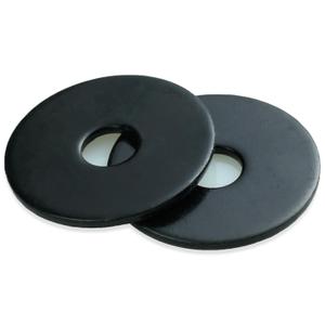 5/16 x 1-1/4 Inch 18-8(304) Stainless Steel Fender Washers, Black Zinc Plated Flat Washers for Screws and Bolts, 50 Pieces Large Repair Washers for Home and Industrial Use