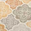 jinchan Boho Area Rug 6x9 Moroccan Washable Rug Indoor Floor Cover Accent Carpet Floral Tile Print Mat Soft Non Slip Carpet for Kitchen Living Room Bedroom Dining Room Farmhouse Decor Mustard Yellow (6' x 9' (Rectangular), Floral Mustard Yellow)