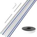 ACS430 55" Track Saw Guide Rail for ACS Track Saw, include 5m Splinter Guard and Connectors, 55" Guide Rail for ACS Tracks, Perfect for Woodworking Longer Cuts, 55"Guide Rail with Connector
