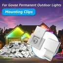 Outdoor Lights Screw Clips for Govee Permanent Outdoor Lights 2/Pro,Mounting Bracket for Go-vee Extension Cord H705A H705B H705C H705D H705E H705F H706A H706B H706C,150pcs with Screw