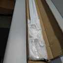 Matte White Double Curtain Rods for Windows 84-134 Inches,1 Inch Adjustable Double Wrap Around Blackout Curtain Rod with Aluminum Finials and Brackets