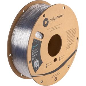 Polymaker PC Filament 1.75mm, Clear Polycarbonate Filament 1.75mm 1kg Cardboard Spool - PolyLite Transparent PC Filament, Strong & Tough & Heat Resistant 1.75mm 3D Printer Polycarbonate Filament