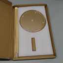 WORHE Paper Towel Holder Countertop Clear Acrylic 5.9" Diameter Thickening Sturdy Base,for Kitchen Bathroom, Paper Towel Dispenser for Tear Tissue Roll 1 Pack (YGC001)