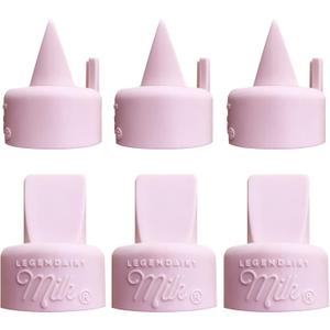 Legendairy Milk Duckbill Valves with Pull Tab - Compatible with Spectra - Pack of 6