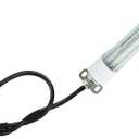 4FT T8 LED Refrigerator Tube Light 18W 2520Lm, 5000K Daylight White Non-Dimmable LED Cooler or Freezer Lights Clear Lens for Fridge, Supermarkets Freezer, Black Wire, UL Listed, 1 Pack