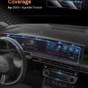 CDEFG For 2025 2026 Hyundai Tucson Screen Protector - 12.3 Inch All-in-One 9H HD Tempered Glass & AC - Tucson (SE, SEL, SEL Convenience, XRT, Limited) Touchscreen Accessories