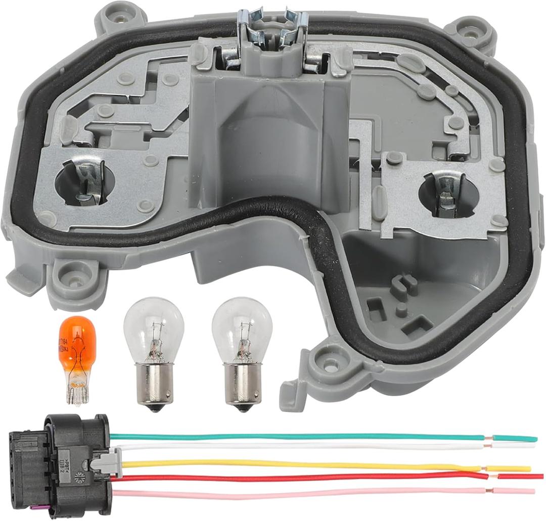 Tail Lamp Housing Passenger Right Rear Tail Light Lamp Holder Bracket Compatible with 2015-2023 Jeep Renegade, with Plug and Bulb #68270837AA 68458452AA