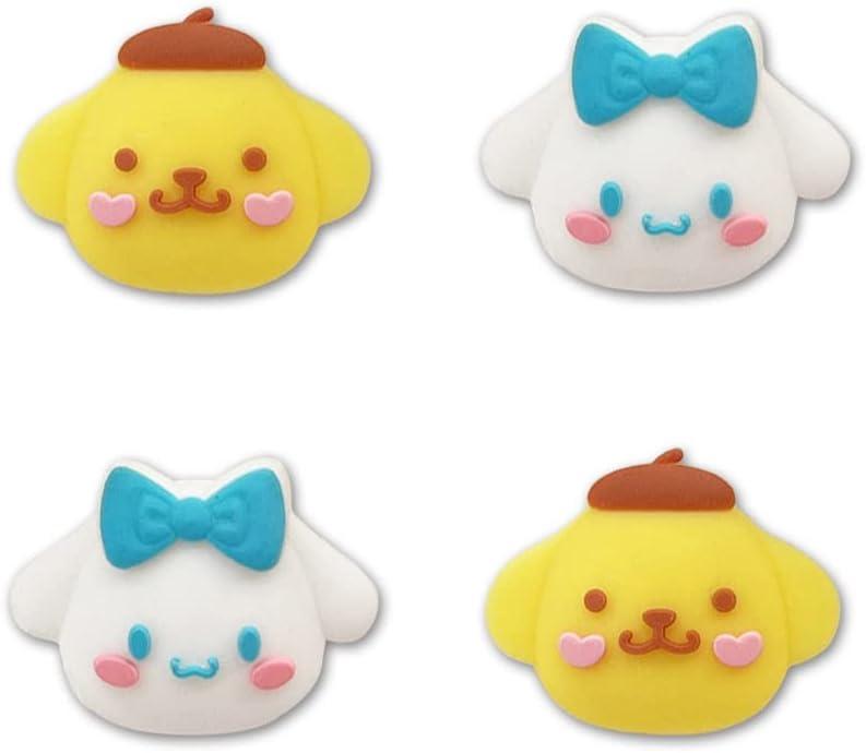 PERFECTSIGHT Cute Thumb Grip Caps for Switch, Lite, OLED, 3D Joystick Caps for Nintendo Switch, Kawaii Thumbstick Caps, Analog Button Cover for Switch OLED Joycon, Blue and Yellow