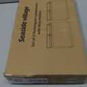 Rectangular Lamp Shades Set of 2, 16"L x 8"W x 10"H Large Lamp Shade, Gray Lampshades for Floor Lamps Table Lamps, Natural Linen Hand Crafted, Spider, Harp Holders Included, Easy Assembly Required