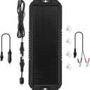 Sunway Solar Panel Car Battery Trickle Charger & Maintainer 5W 12V Solar Power Charger kit Portable Waterproof for Automotive RV Marine Boat Truck Motorcycle Trailer Tractor Powersports Snowmobiles