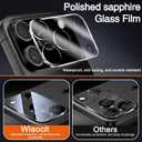 3 x Wiaocit 3 Pack Tempered Glass Camera Lens Protector for iPhone 17 Pro, 9H Hardness, Anti-Scratch, Case Friendly