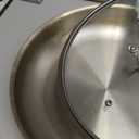 EWFEN 12 Inch Tri-Ply Stainless Steel Frying Pan, Compatible with All Cooktops Up to 600, Large Frying Pan with lids, Induction-Ready Skillet, Dishwasher and Oven Safe, Even Heat, 12" Skillet + Lid