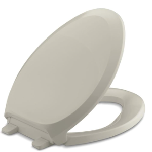 KOHLER FRENCH CURVE® Q3 ADVANTAGE™ SEAT, EB, Non Ready Latch, Elongated, SANDBAR