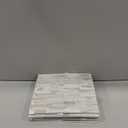 Peel and Stick Stone Backsplash, 5-Sheet Peel and Stick Stone Tiles 3D Marble Look Mosaic Tile for Kitchen Fireplace