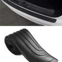 Rear Bumper Protector,Car Accessories Exterior Rubber Non-Slip Car Bumper Protector,35.23x2.83inch Bumper Protection Strip with Strong Adhesive for Protecting Trunk,Fits Most Cars (Black)