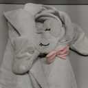 KeaBabies Organic Baby Towel with Hood for Girls, Boys - Soft, Absorbent, 100% Cotton Hooded Baby Towels for Newborns, Infants, Large Hooded Bath Towels for Babies, Kids, Toddler 1-3 (Ella)